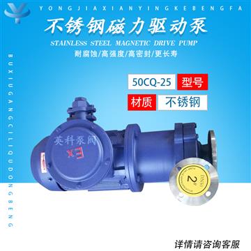 防爆不銹鋼磁力泵